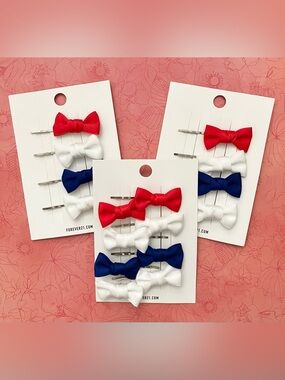 Forever 21 Red, White & Blue Hair Bows